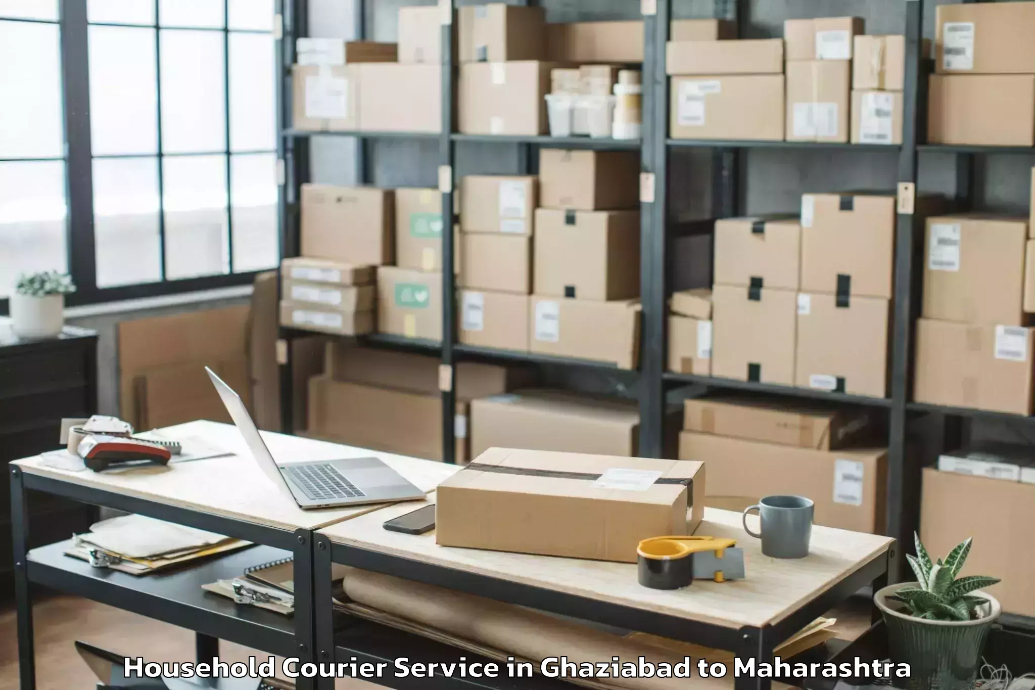 Book Ghaziabad to Alibag Household Courier Online